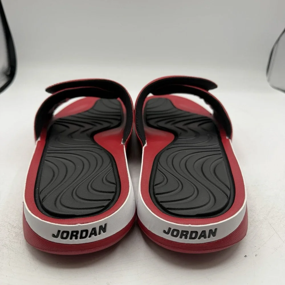 Nike Air Jordan Hydro 5 Slides Sandals Mens Sz 9 Red/White Slip On 820257-601